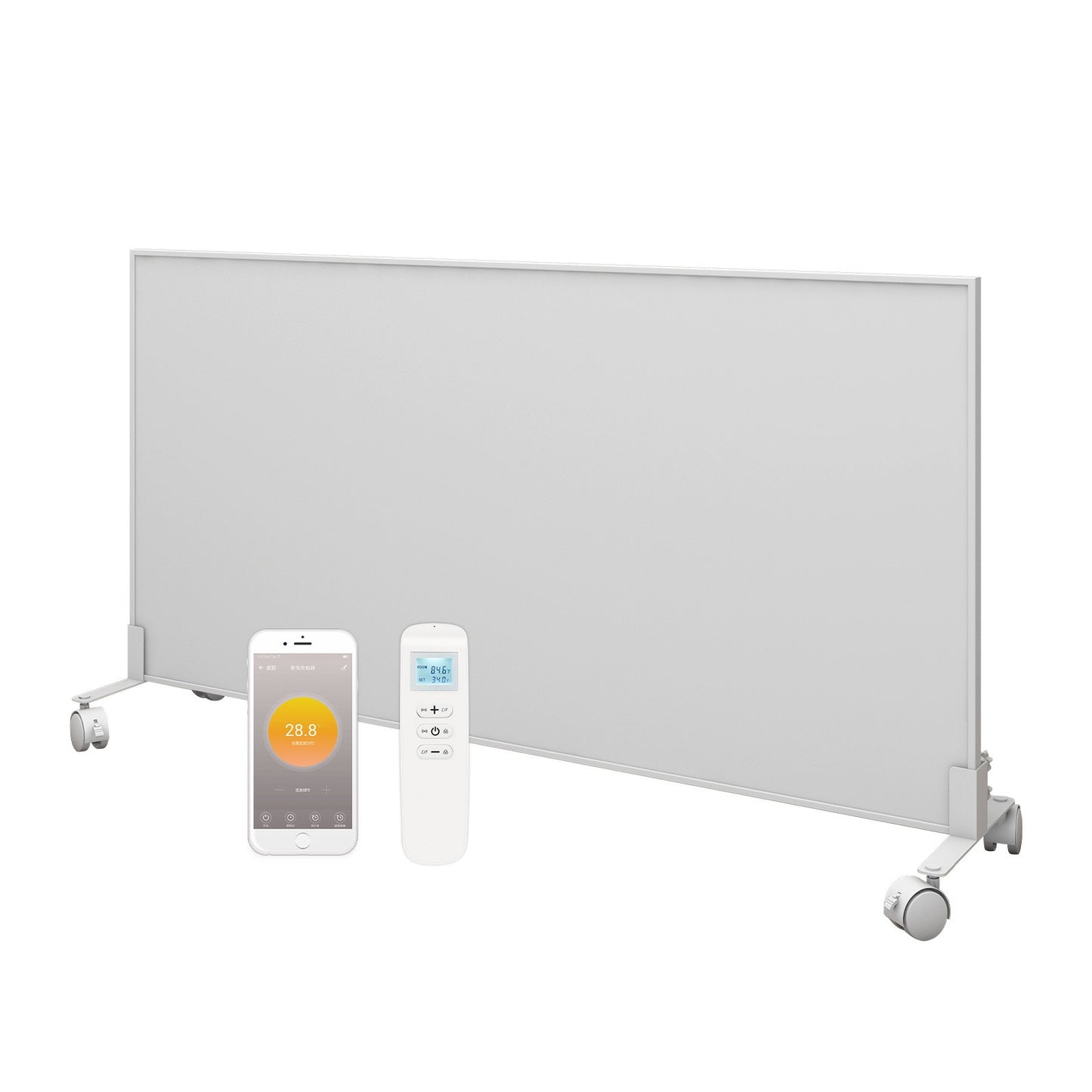 Serie Verplaatsbaar Infraroodpaneel met Wielen – 350 of 700 Watt