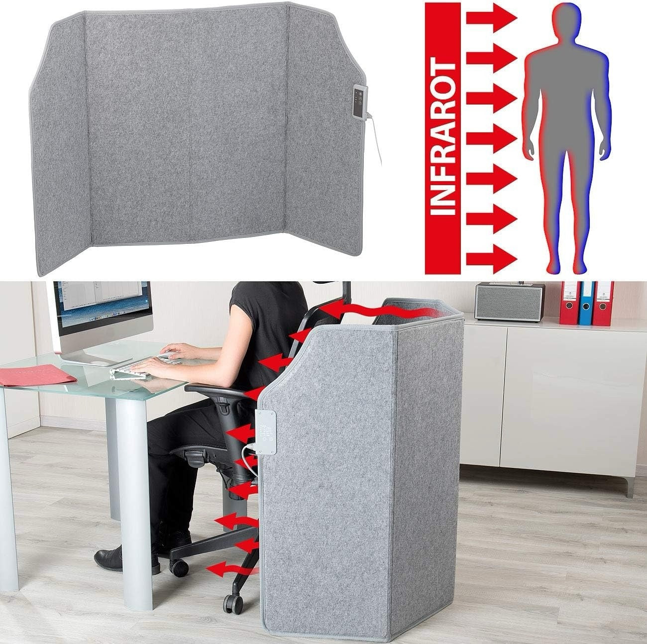 Infra Heating Flex+ Vouwbaar Mobiel Infraroodpaneel (400W) – Compact & Efficiënt