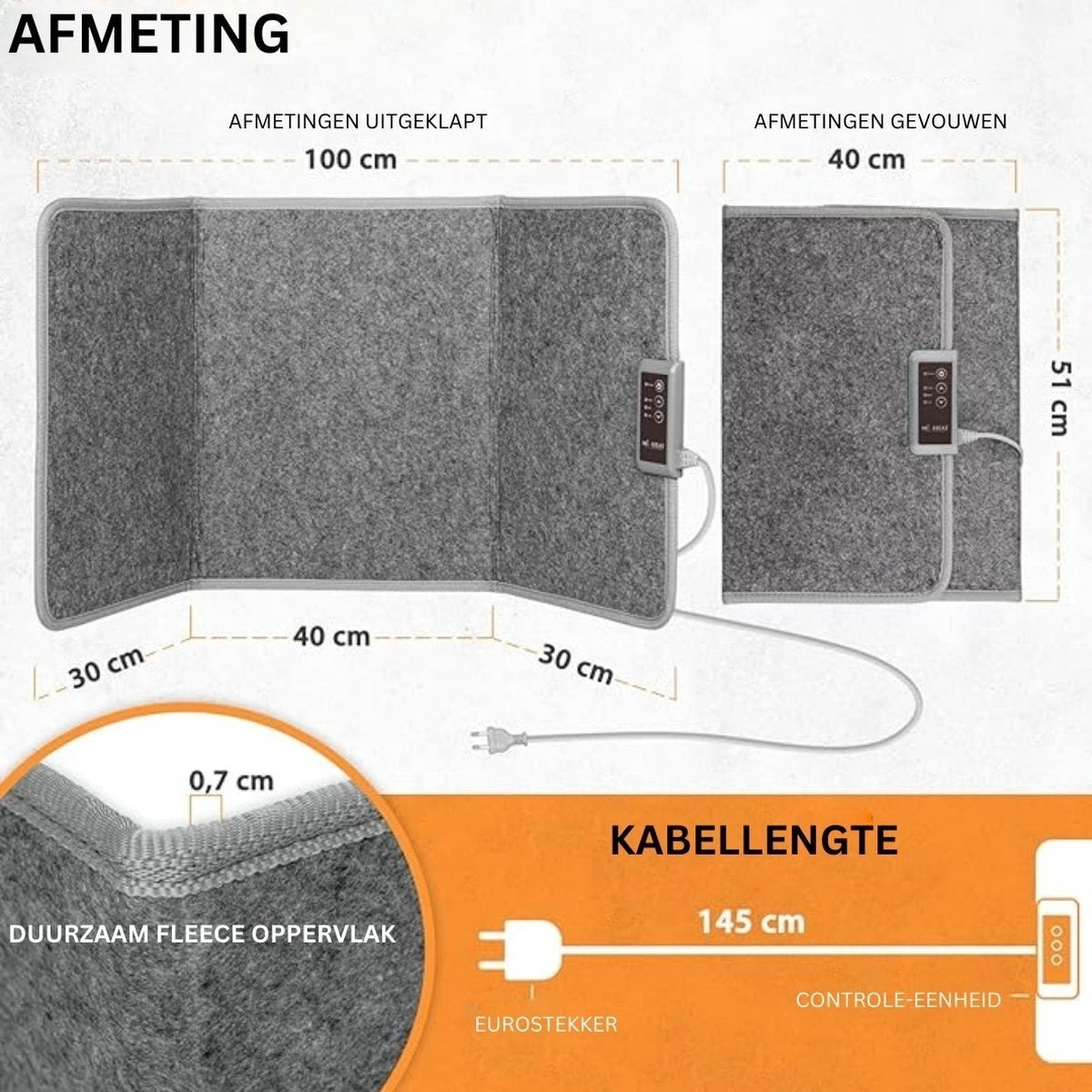Infra Heating Flex+ Compact Vouwbaar Mobiel Infraroodpaneel (165W) – Efficiënte Verwarming op Maat