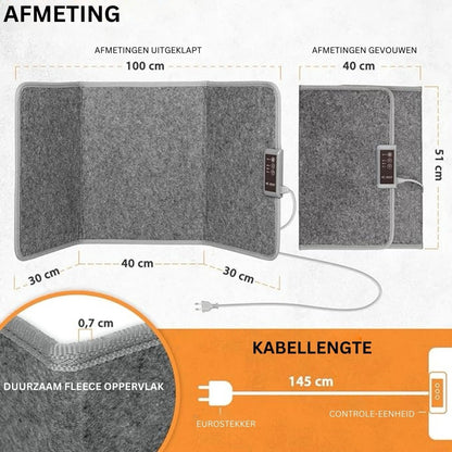 Infra Heating Flex+ Compact Vouwbaar Mobiel Infraroodpaneel (165W) – Efficiënte Verwarming op Maat