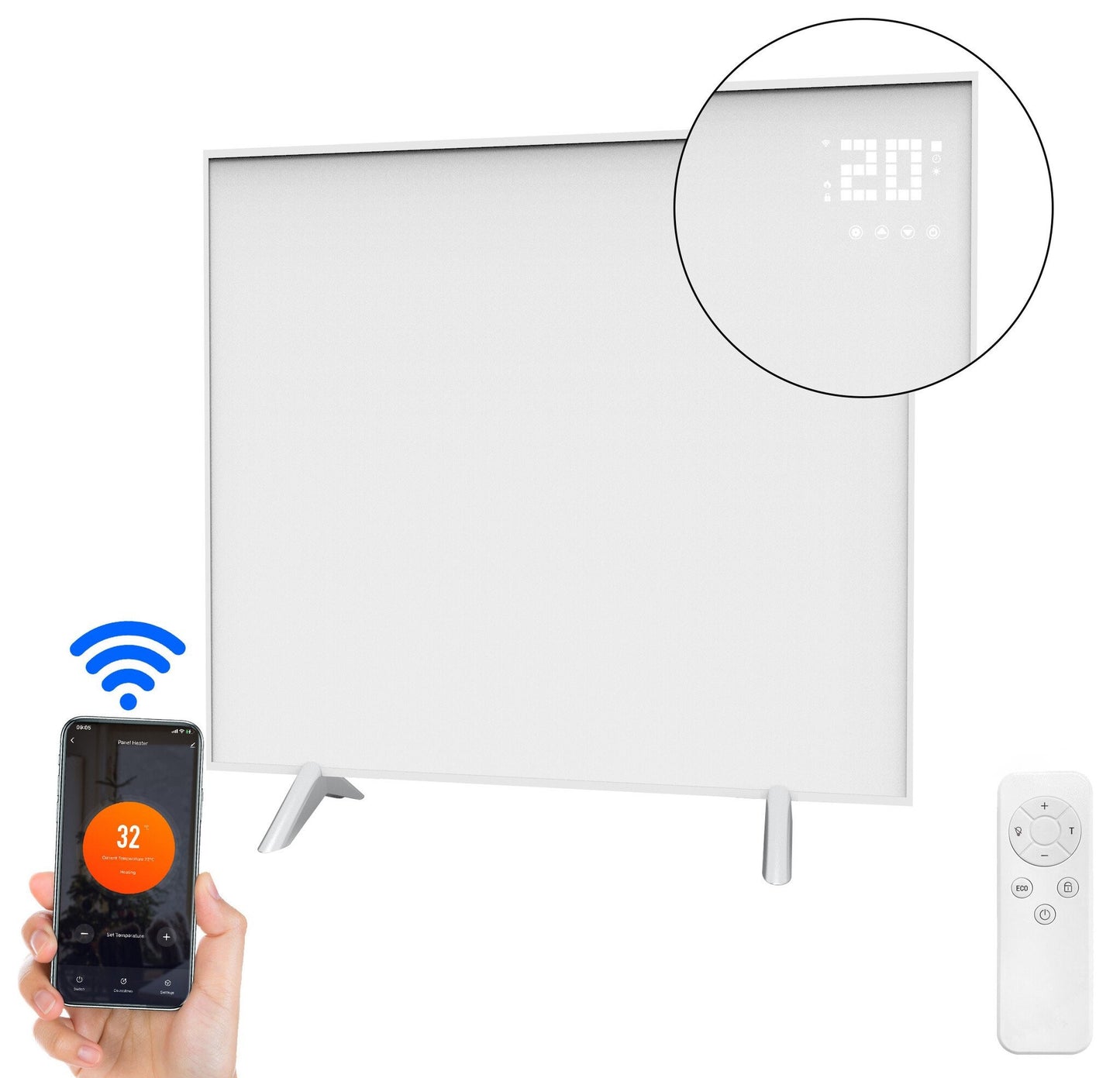 Infra Heating Move+ Wifi Stralingspaneel (360W, 450W, 720W)