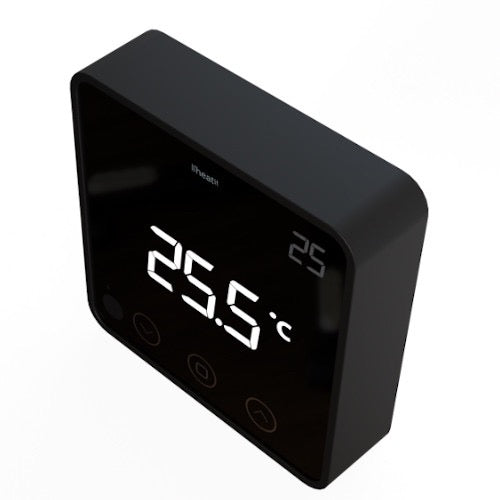 Heatit Draadloze Thermostaat Zwart/Wit