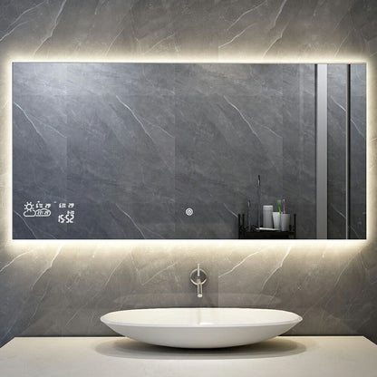 Infra Heating Smart LED Badkamerspiegel met Infraroodverwarming – 3 Varianten (60x80, 60x100, 60x120 cm)