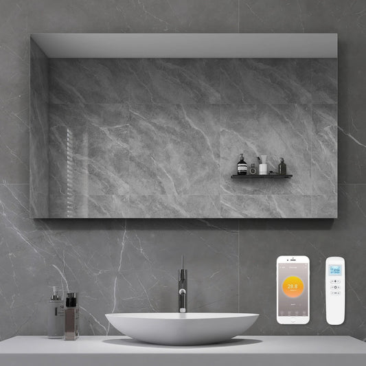 Infra Heating Smart Infraroodspiegel met Wifi – 4 Varianten (60x60, 60x80, 60x100, 60x120 cm)