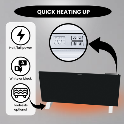 Infra Heating Eco Slim WiFi black