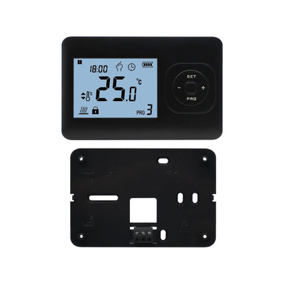 Infra Heating CV Klokthermostaat - Digitaal - Aan/Uit - Zwart