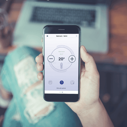 Infra Heating Adax neo WiFi zwart elektrische verwarming