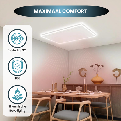 Infra Heating HL Serie infraroodpaneel met LED verlichting 63 x 128 cm – 840 W