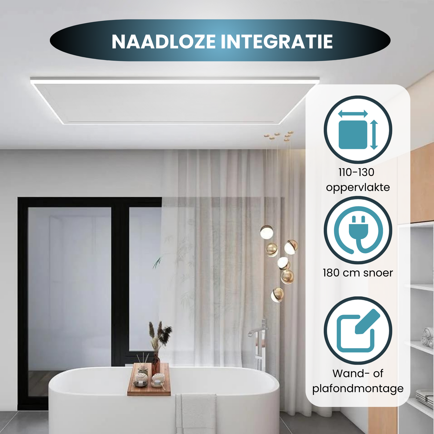 Premium LED Infraroodpaneel met Dimbare Verlichting – Diverse Variante